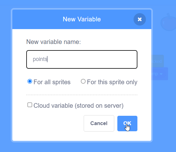 Name your variable